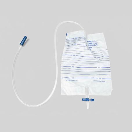 Poche à urine Careflow 1,5 L, non stérile, tuyau de 90 cm sans écoulement, 10 pièces.