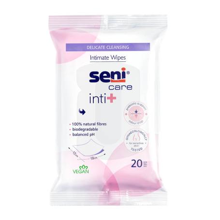 Seni Care Feuchtpflegetücher inti+ für die Intimpflege